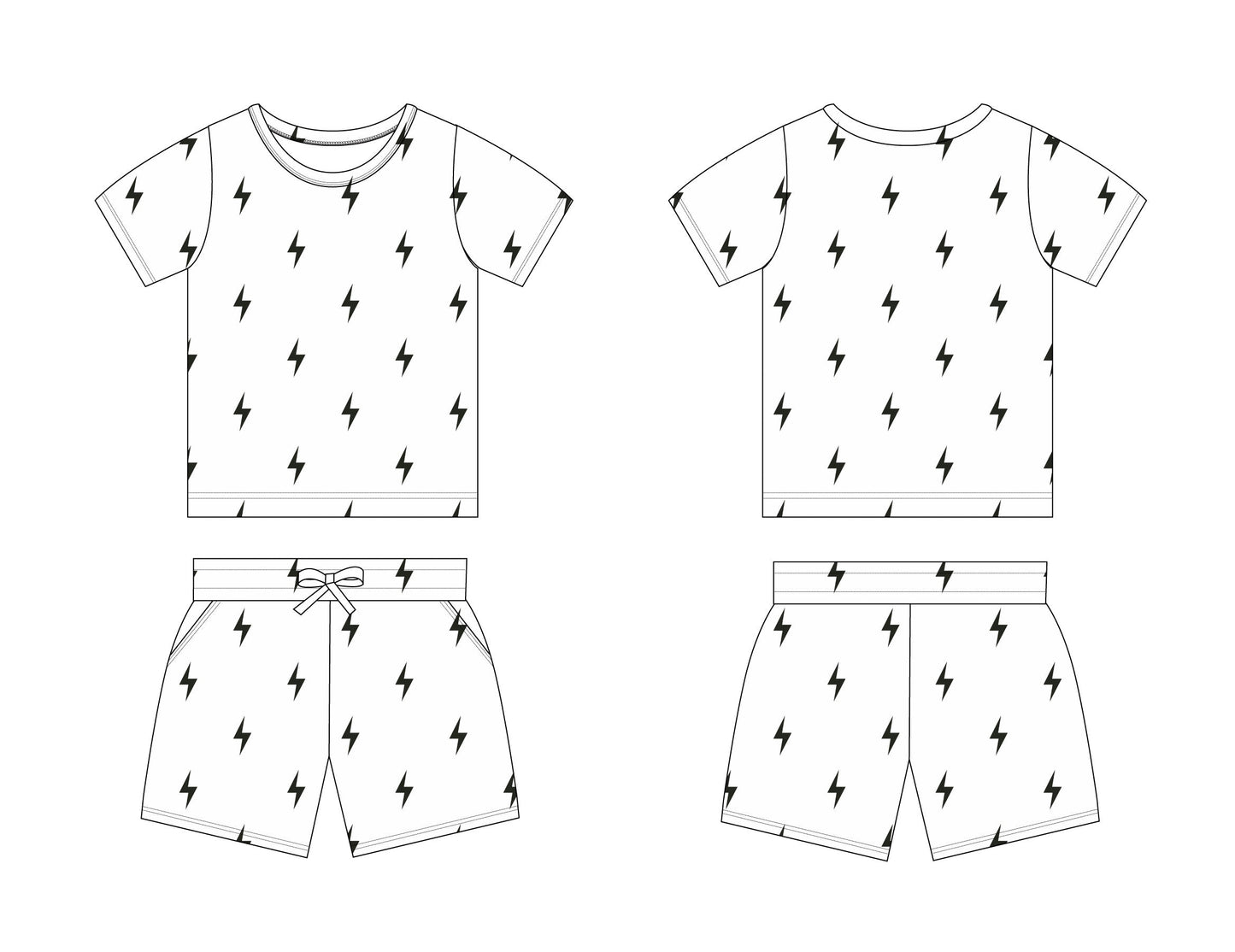 Garth - Pocket Short Set Blush Lotus