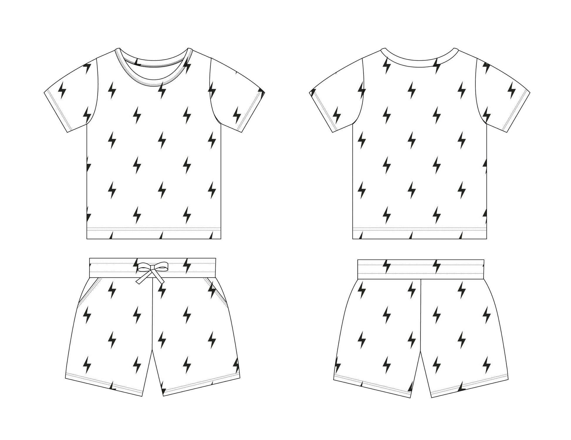 Garth - Pocket Short Set Blush Lotus