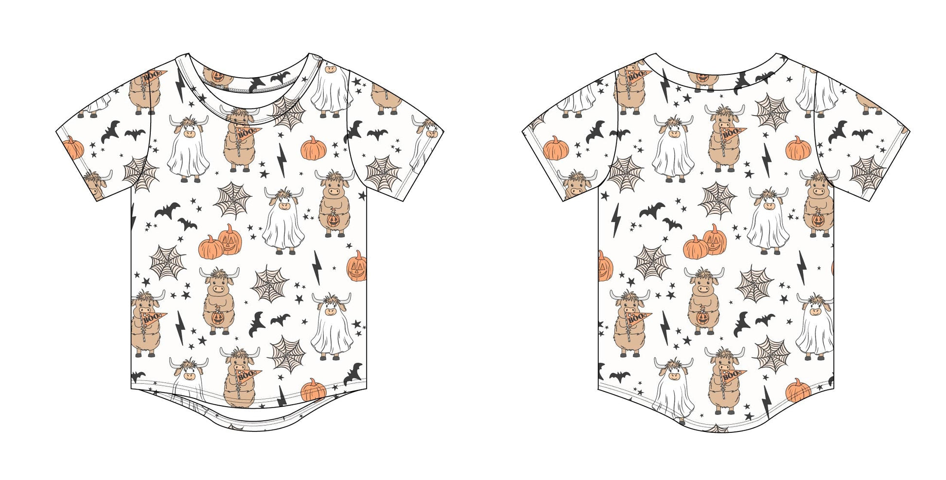 Cowloween - Everyday Tee Blush Lotus