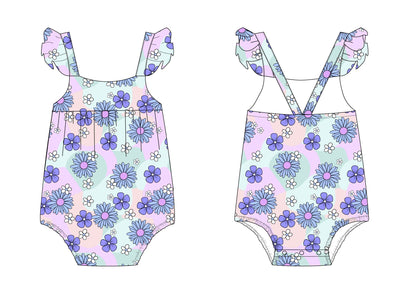 Blake - Bubble Romper Blush Lotus