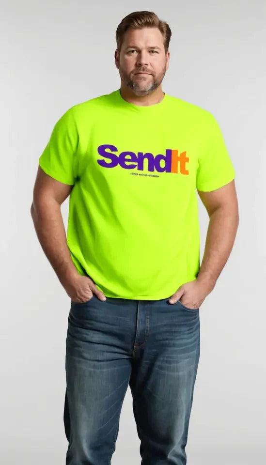 Send It - Safety Yellow T-Shirt Armed American Supply