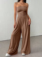 High-Waist Wide-Leg Pants & Tube Top Set – 6 Colors, S–2XL FitiqueFit
