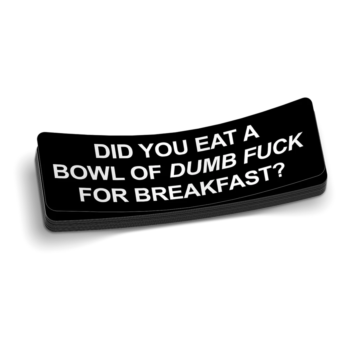 Bowl Of Dumb Hard Hat Decal Armed American Supply
