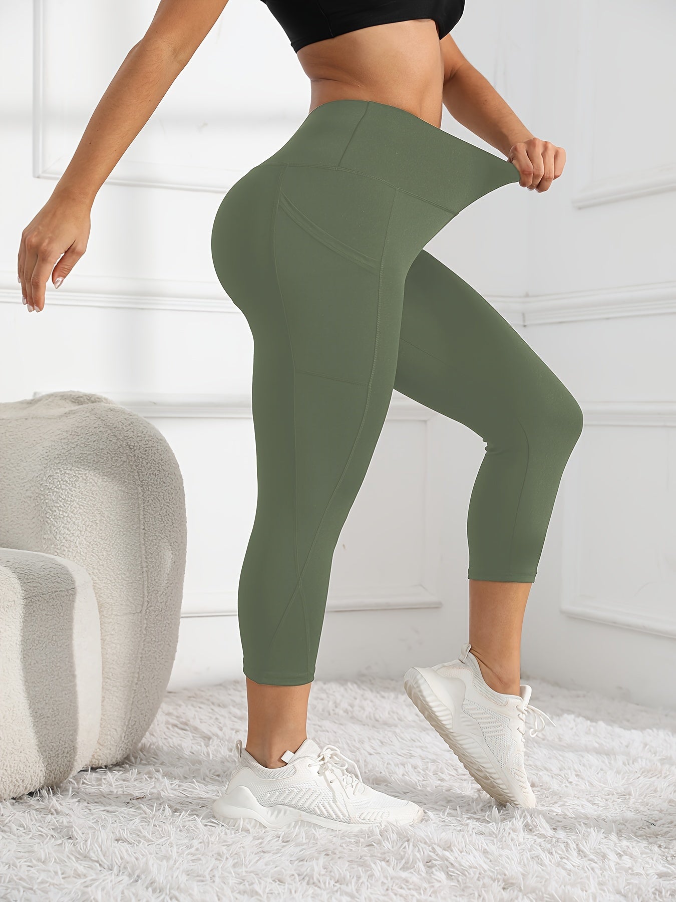7-Point Athletic Pocketed Skin-Tight Fitness High-Waist Butt-Lifting Cycling Yoga Leggings NovaCart
