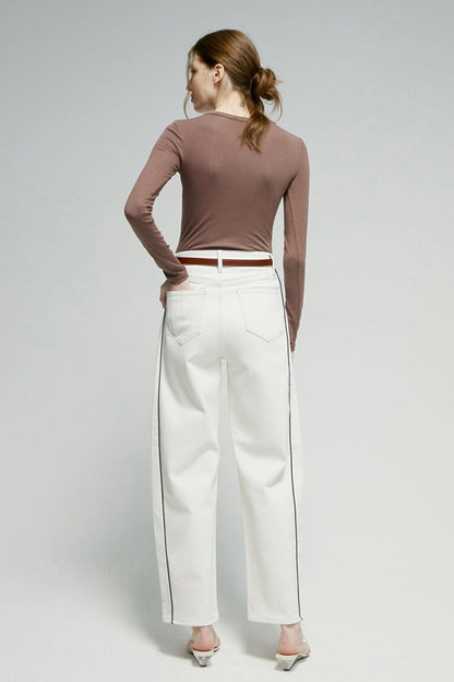 Crush Curve Ankle Jeans HJ052 Hey Joanie