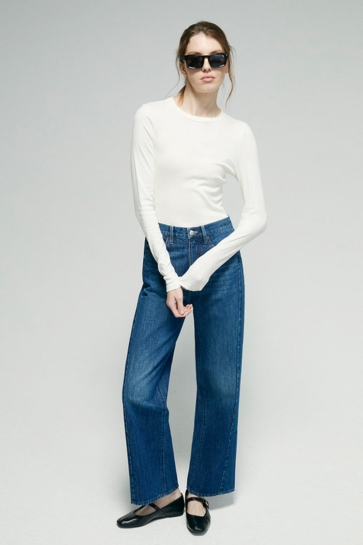 Crush Curve Ankle Jeans HJ052 Hey Joanie