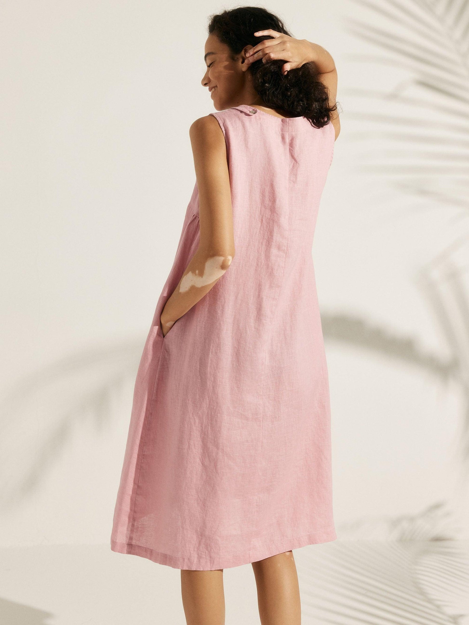 100% Linen Sleeveless Dress SIENNA LINTICO