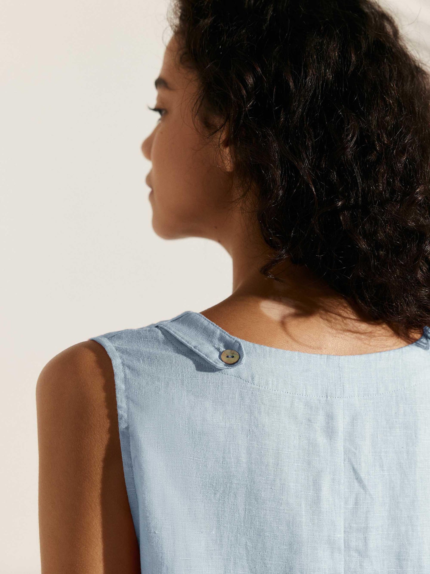 100% Linen Sleeveless Dress SIENNA LINTICO