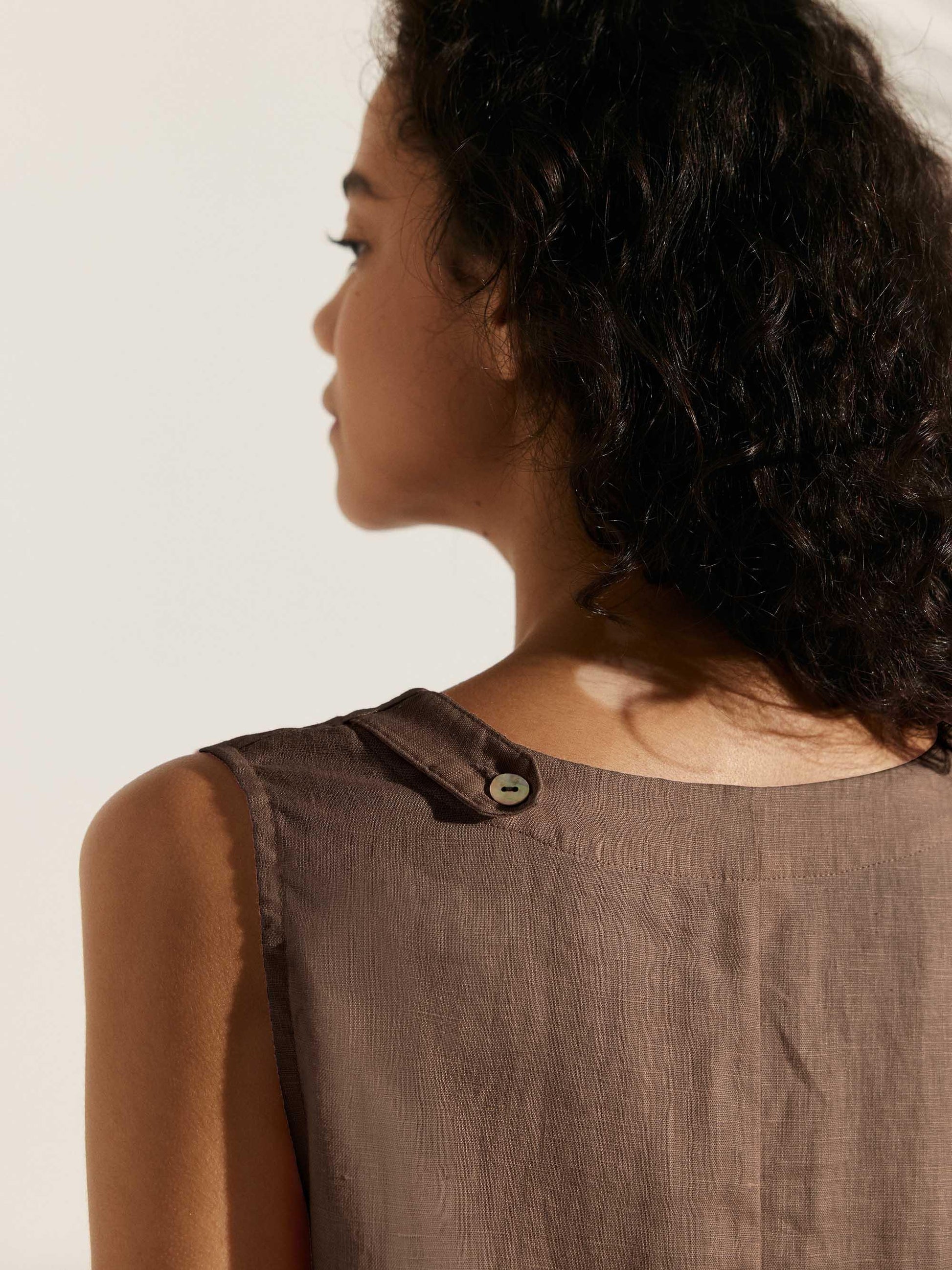 100% Linen Sleeveless Dress SIENNA LINTICO
