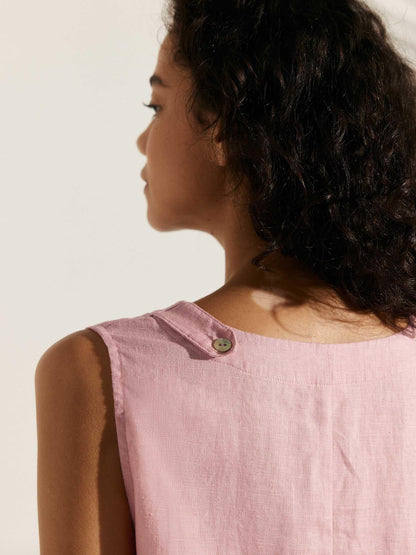 100% Linen Sleeveless Dress SIENNA LINTICO