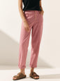 Linen Simple Button Fly Trousers HEIDI LINTICO