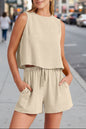Women's Sleeveless Top & Wide-Leg Shorts Set – Retro Street Style FitiqueFit