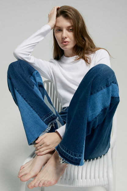 Shadow Split Wideleg Jeans HJ056 Hey Joanie