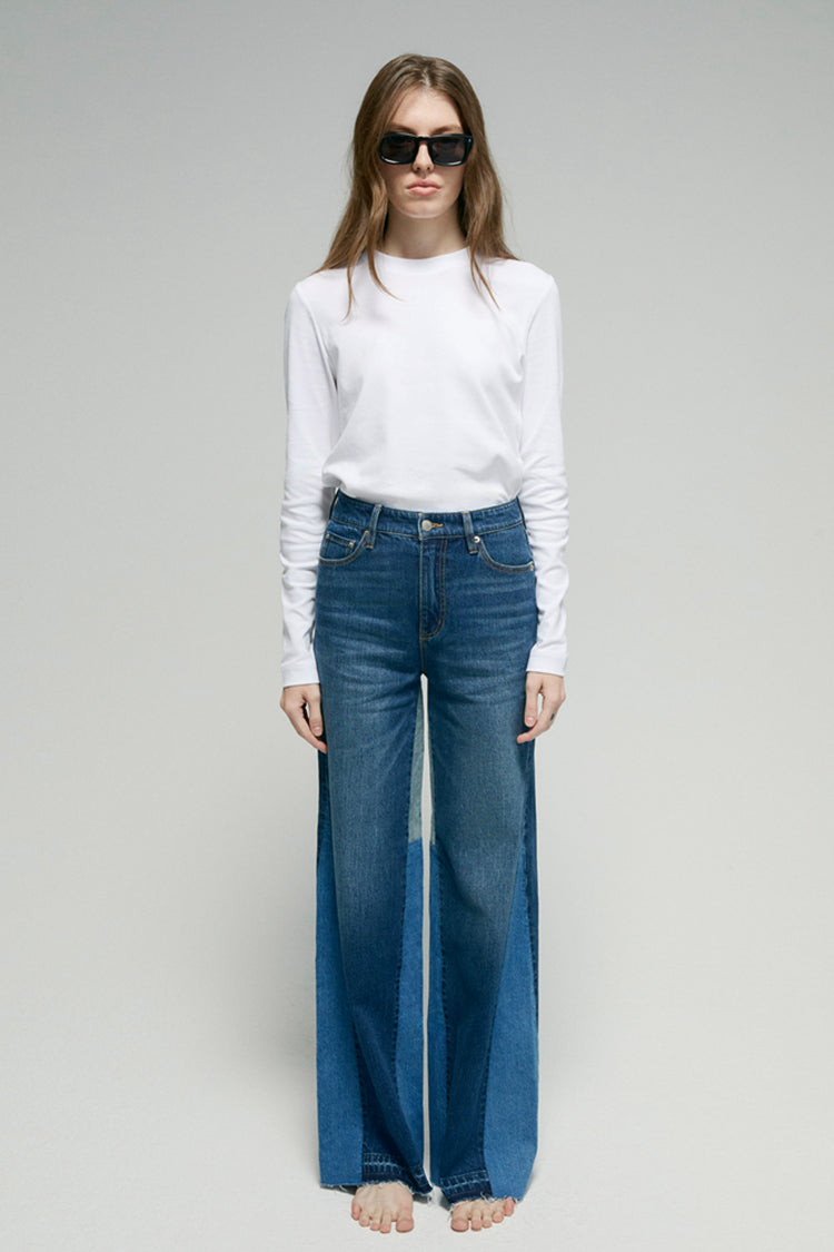 Shadow Split Wideleg Jeans HJ056 Hey Joanie