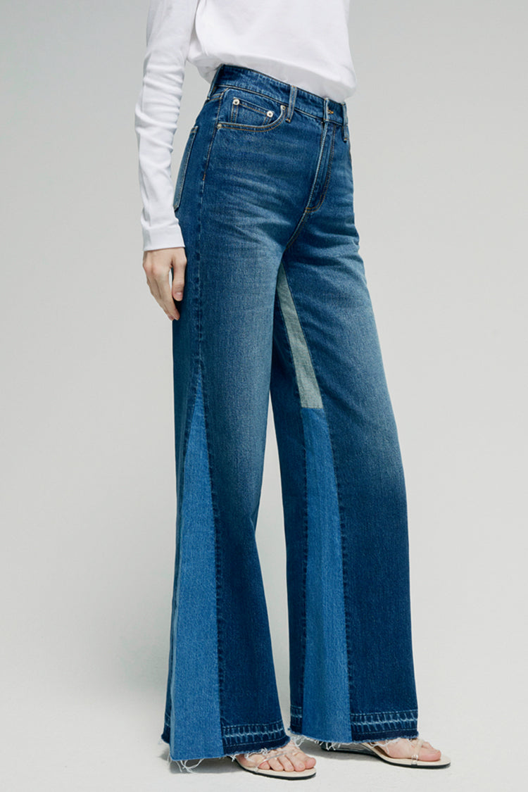 Shadow Split Wideleg Jeans HJ056 Hey Joanie