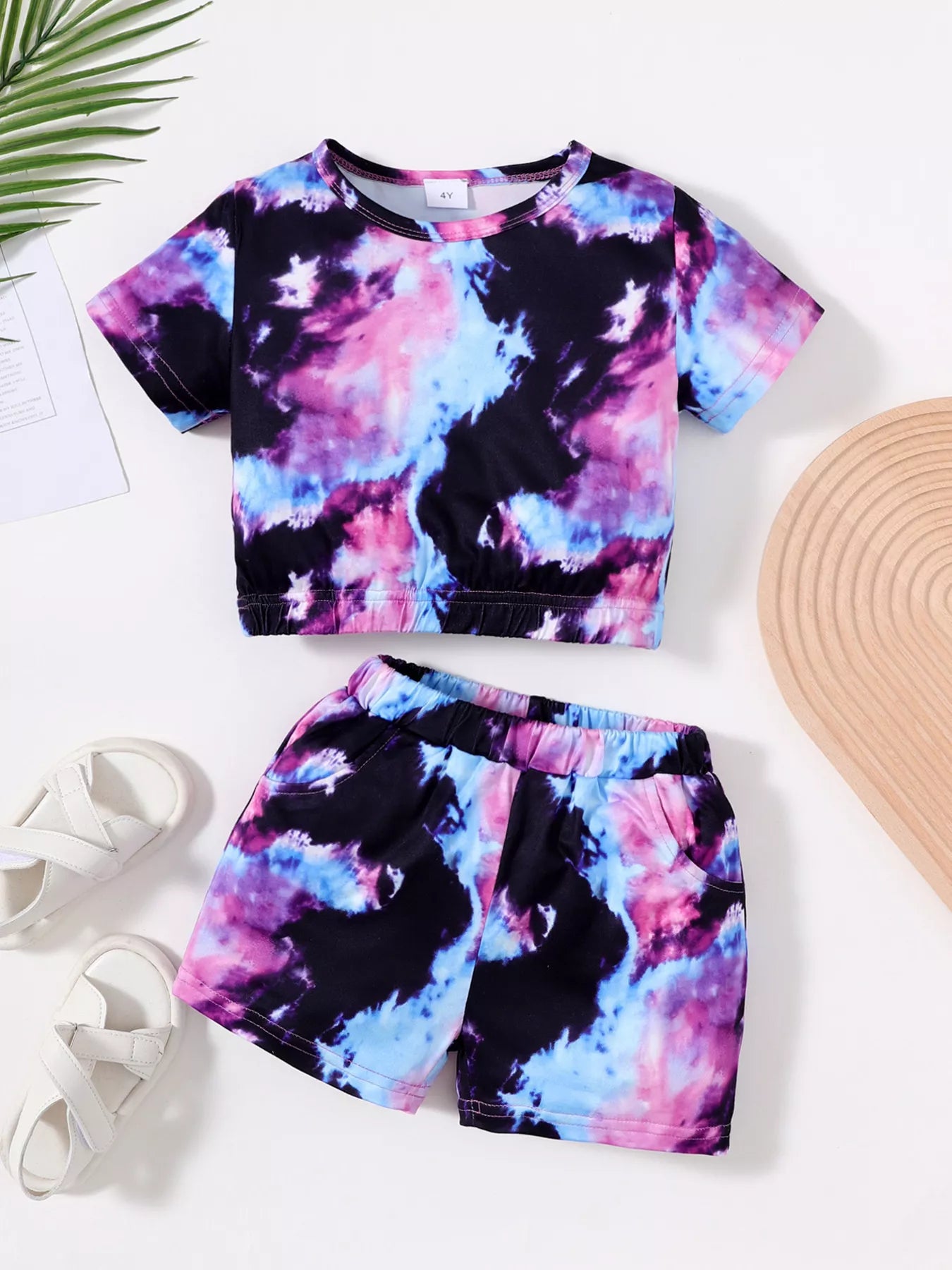 Children's Tie-Dye Print Two-Piece Set New Era Fashion LLc