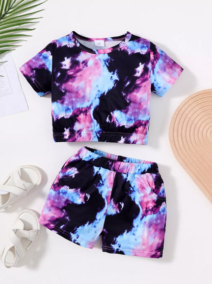 Children's Tie-Dye Print Two-Piece Set New Era Fashion LLc