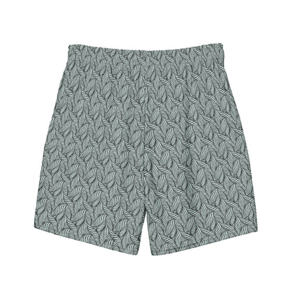 Men's Eco Grey Palm Swim Trunks New Era Fashion LLc