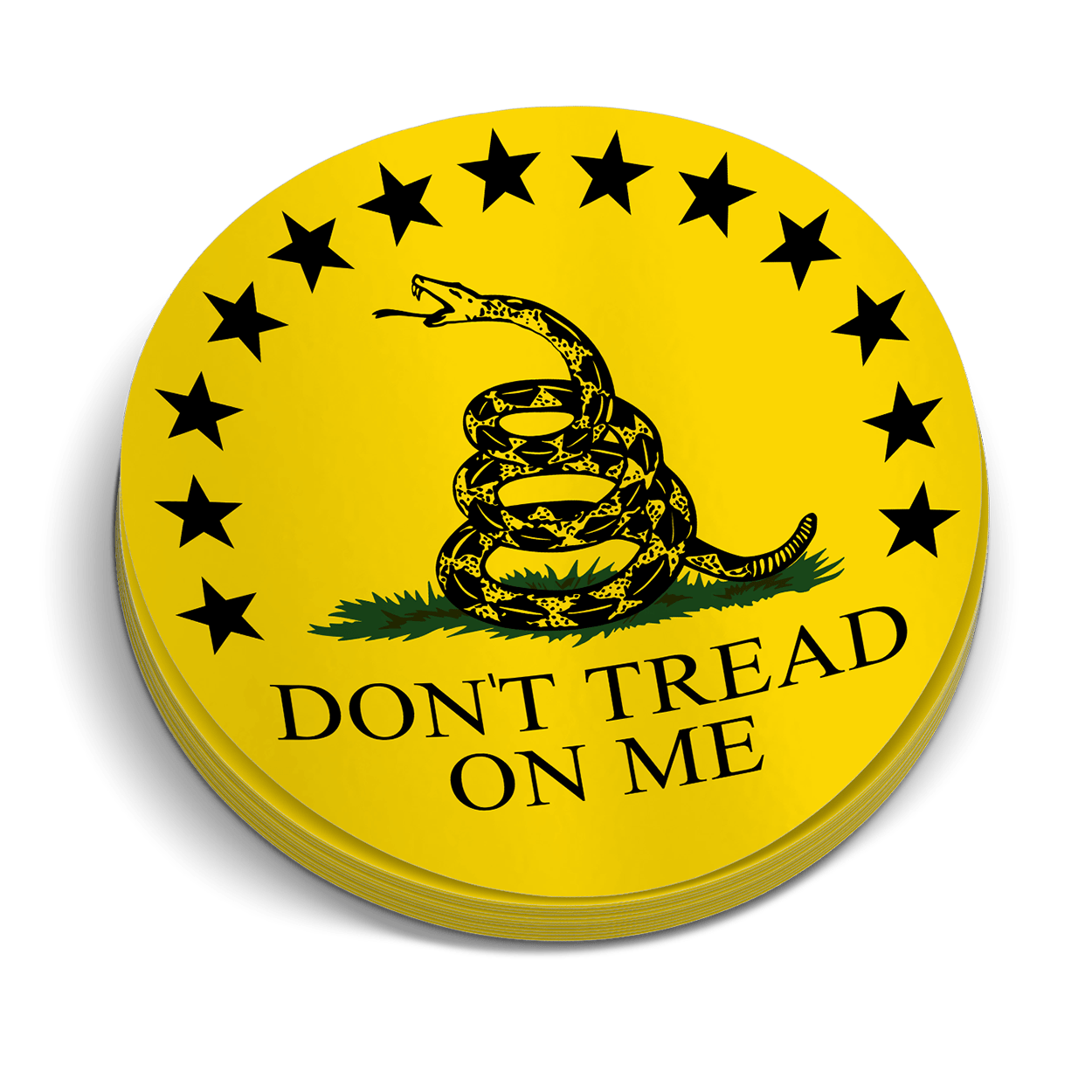 Don't tread On Me Hard Hat Decal Armed American Supply