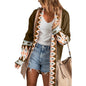 Aztec Print Open Front Knitted Cardigan Shop Style & More | Fresh Looks, Everyday Deals & Free Shipping