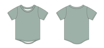 Sea Foam - Bamboo Tee Blush Lotus