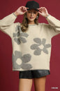 Umgee Floral Jacquard Knit Sweater West2East Surf