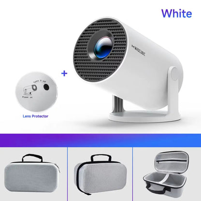 Experience Stunning 8K Visuals with the HY300 Pro Android 14 Projector - Dual WiFi6, Bluetooth 5.4, and 290 ANSI Lumens for Home Cinema and Outdoor Entertainment