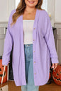 Plus Size Solid Waffle Knit Button-Front Cardigan Shop Style & More | Fresh Looks, Everyday Deals & Free Shipping