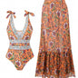Ethnic Style One-piece Swimsuit For Women Beach Suit FitiqueFit