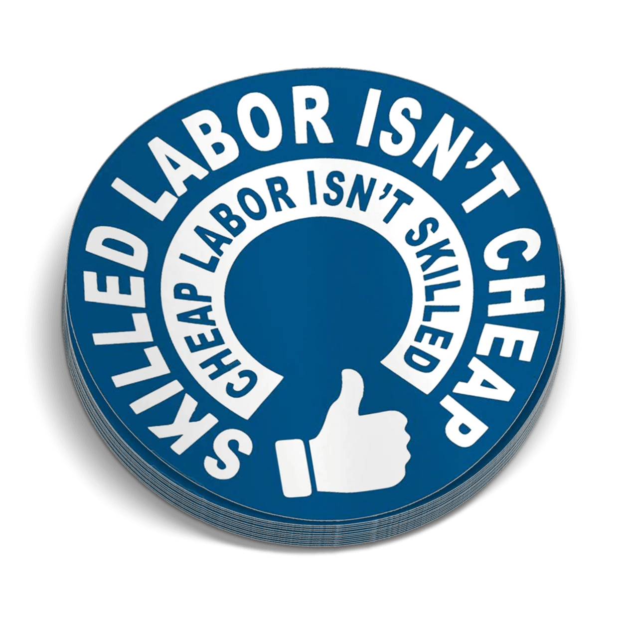 Skilled Labor Hard Hat Decal Armed American Supply