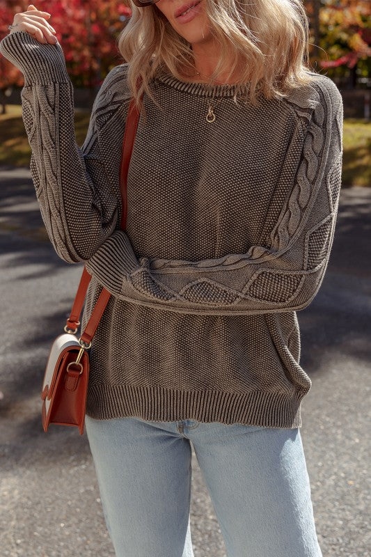 Cable Knit Long Sleeve Sweater Shop Style & More | Fresh Looks, Everyday Deals & Free Shipping