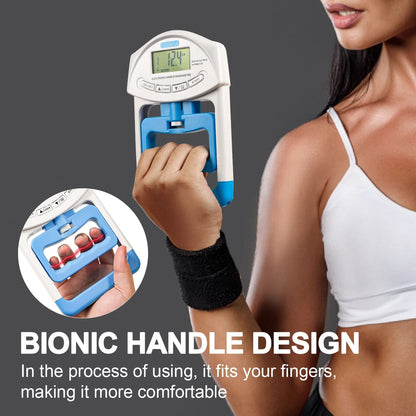 Grip Strength Tester Trainer - Dynamometer Handgrip Measurer Meter, Handheld Strengthener Exerciser for Sports, School, and Home Use
