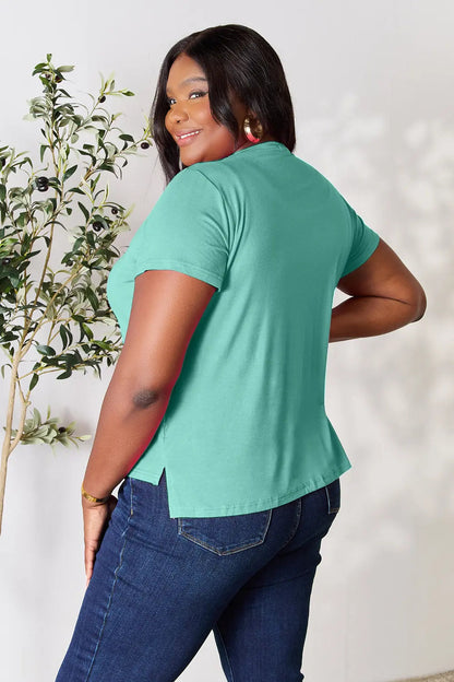 Basic Bae Full Size Round Neck Short Sleeve T-Shirt West2East Surf