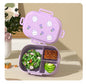 Cartoon cute small fresh microwaveable compartment insulation lunch box fresh-keeping box