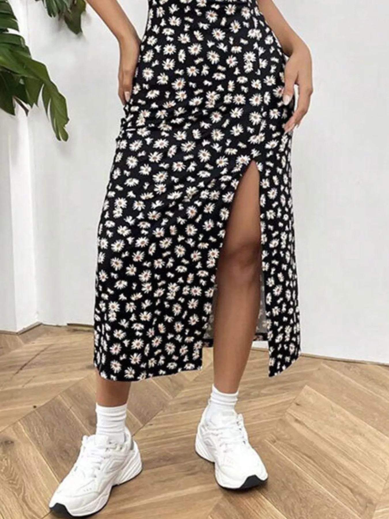 Slit Spaghetti Strap Midi Dress New Era Fashion LLc