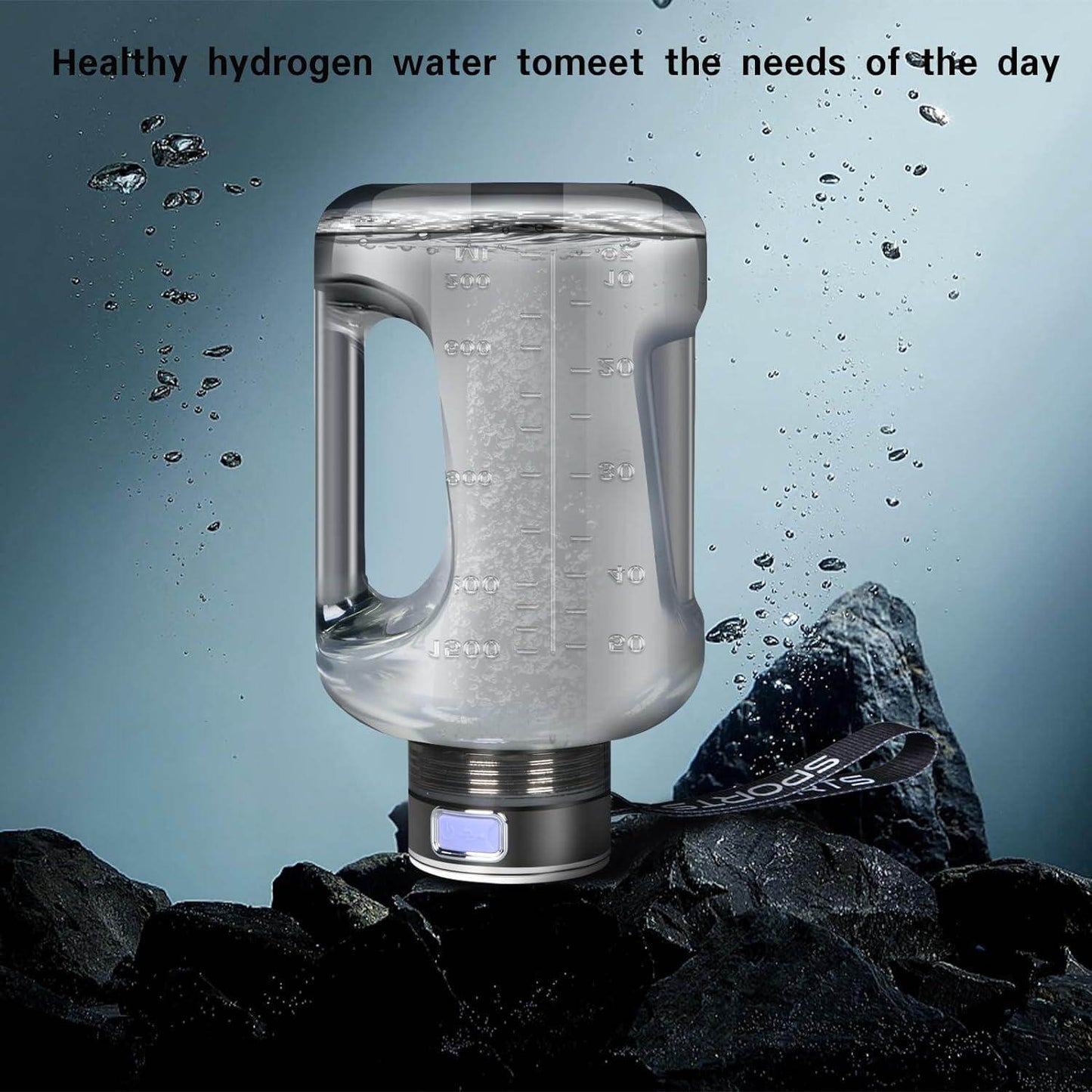 Portable Hydrogen Water Bottle 1.5L Rich Molecular SmartPursue™