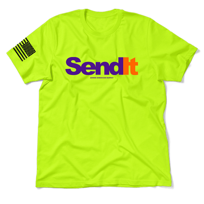 Send It - Safety Yellow T-Shirt Armed American Supply