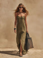 Women's Minimalist Sleeveless Slip Dress – Loose Fit Resort Style FitiqueFit