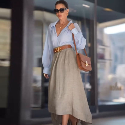Simple Temperament Skirt Grayceful LLC