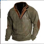 Warm And Loose Outdoor Breathable Stand Collar Men's Sweater Grayceful LLC