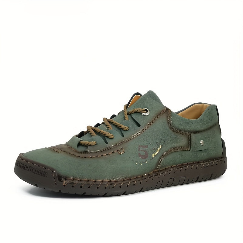 Men's Handmade Stitching Casual Shoes Flats Outdoor Walking Sneakers NovaCart