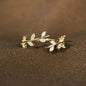 Verdant Whisper Ring Ivory Embers