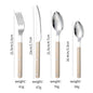 French Rivet ABS Handle Hotel Western Tableware Steak Knife Butter Knife Set
