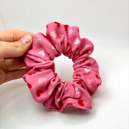 Mini Pink Heart Valentine's Day Scrunchie Enchanted Scrunch