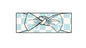 Beach Blue Mouse Checker - Headband Blush Lotus