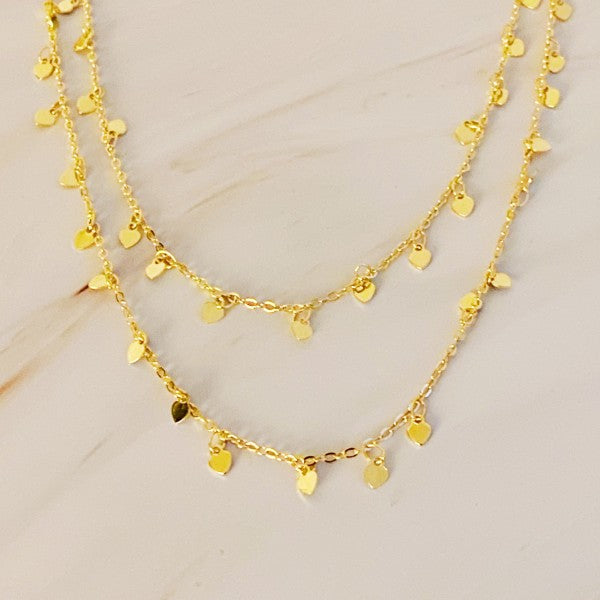 Mini Hearts All Around Long Necklace Shop Style & More | Fresh Looks, Everyday Deals & Free Shipping