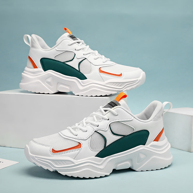 Men's Fashion Platform Sneakers - Casual Athletic Dad Shoes, Height-Increasing Breathable Mesh, Anti-Slip EVA Sole, Suitable for Running and Outdoor Activities, Thick-Soled Walking Shoes NovaCart