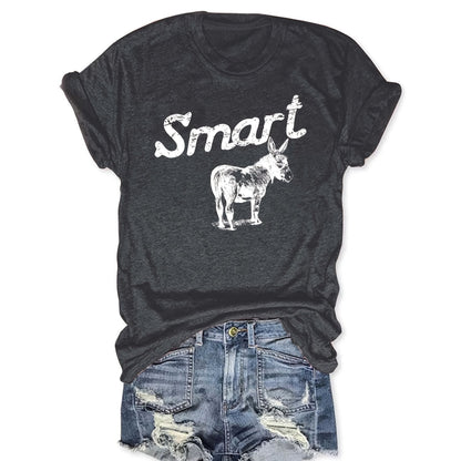 Women's Round Neck Short Sleeve T-Shirt - Casual Summer Top FitiqueFit