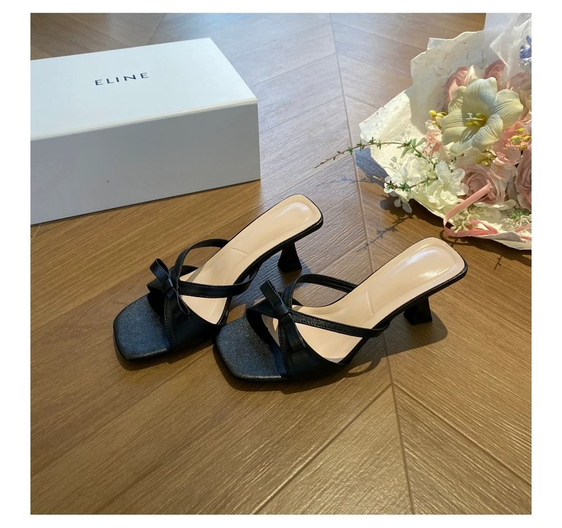 Bow Tie Square Toe Stiletto Heels – High Heel Summer Pumps FitiqueFit