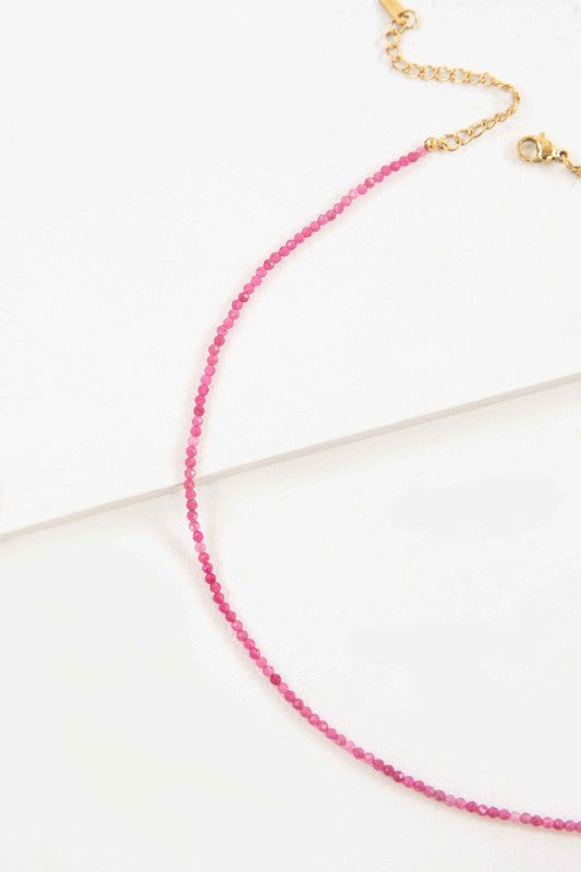 Fuchsia Bead Necklace Shop Style & More | Fresh Looks, Everyday Deals & Free Shipping